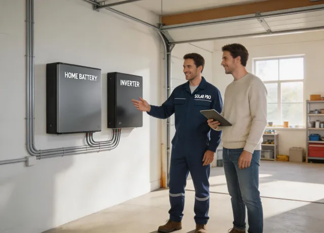 Residential battery handover