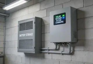 Battery cabinet with inverter
