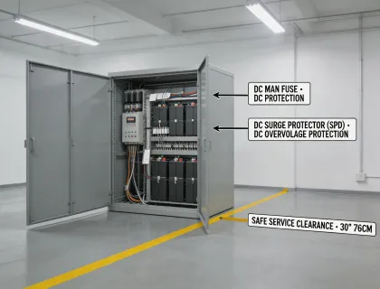 Battery cabinet service access