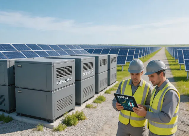 Battery lifecycle and solar field